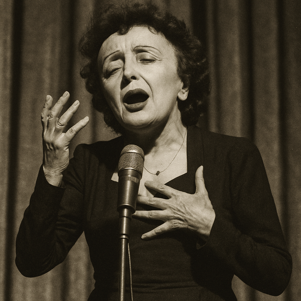 Édith Piaf performing